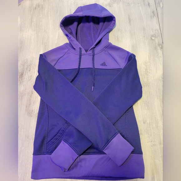 Purple Adidas pullover hoodie - Picture 1 of 3
